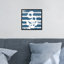 «Anchored to the Ocean», «Ocean Anchor Stripes» - impression sur toile-71079030-71079036