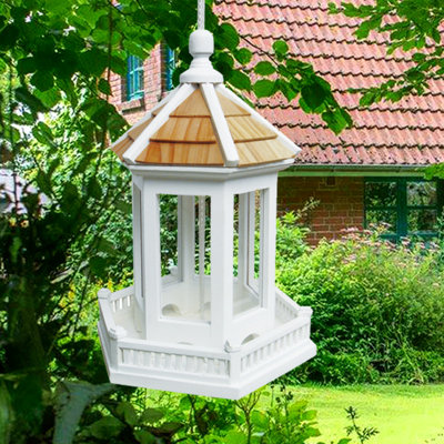 Fledgling Series Wood Hanging Tray Bird Feeder