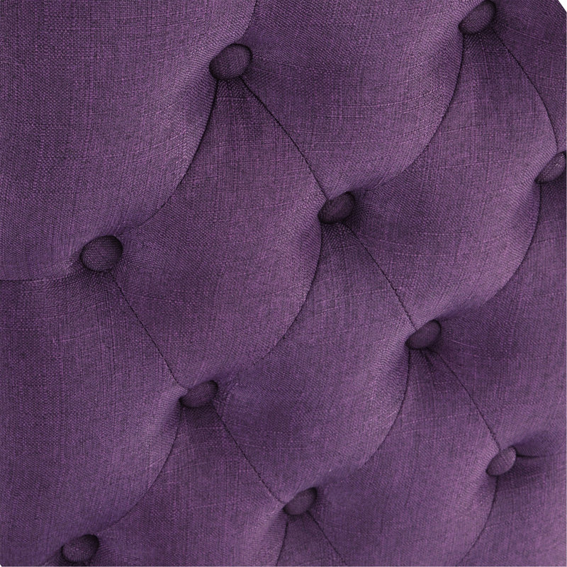 Ensemble de salle à manger 7 pièces, table à manger en épingle à cheveux avec 6 chaises, 4 options de couleurs, Violet