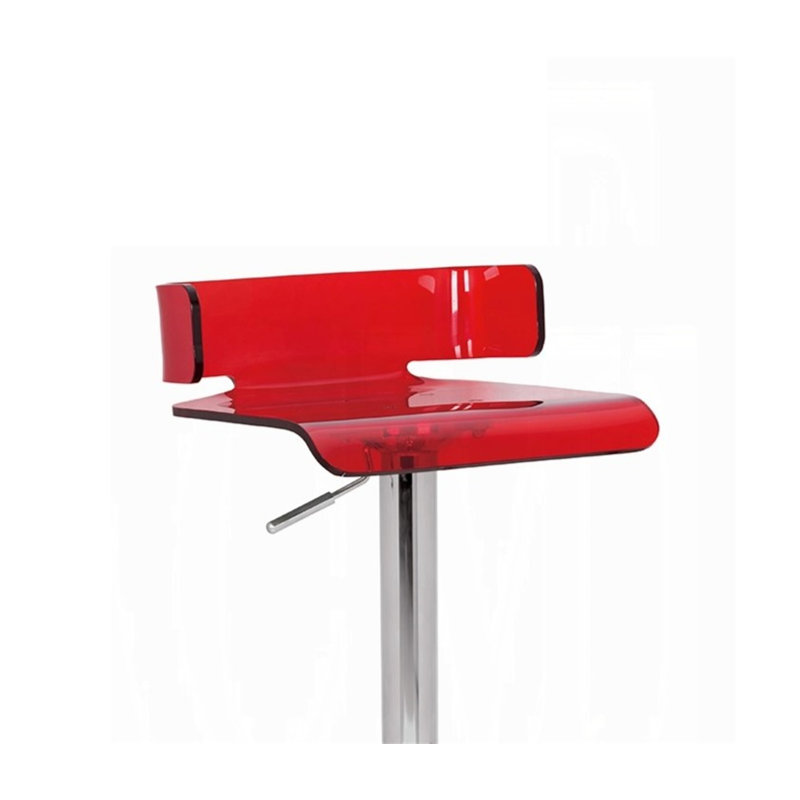 Cristol Adjustable Stool (1Pc),dining room chair,kitchen chair, Red, Red