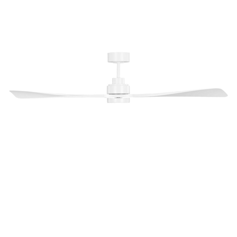 Trillium Smart 60 LED Ceiling Fan, Matte White, Matte White