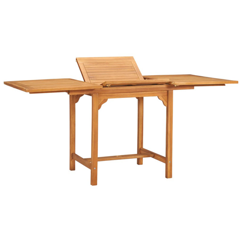 Prentiss 4 - Person Teak Wood Patio Dining Set with Rectangular Table