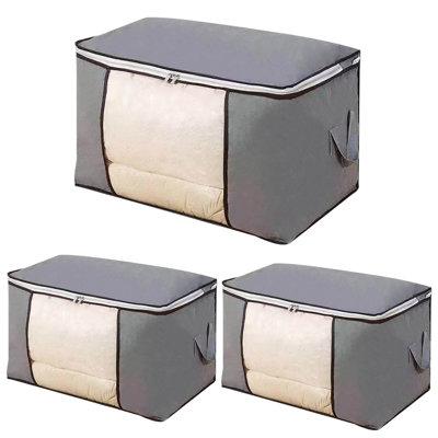 3 pièces Sac de rangement pour courtepointe Sac de rangement pour courtepointe Sac de rangement pour vêtements