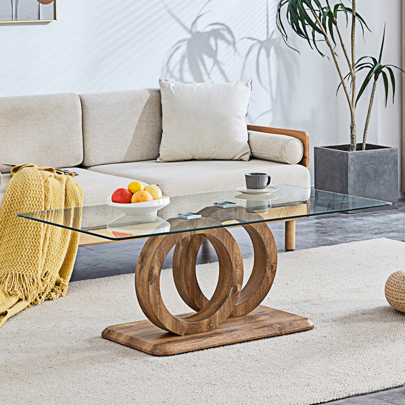Table basse en verre
