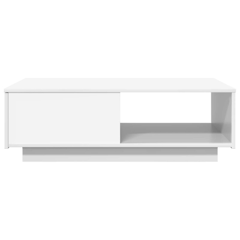 Coffee Table with Storage, White