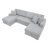 Myroslava 122-Inch U-Shaped Sleeper Sofa