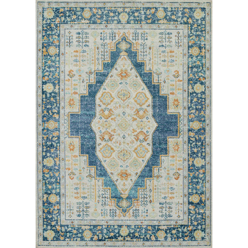 Kinsley Navy Rug, Rectangle 4' x 6'