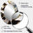 Wild Wave Bliss Abstract Gold White Black VII - Gold Oval Wall Mirror Decor-1741857264