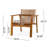 Chania Acacia Outdoor Lounge Chair