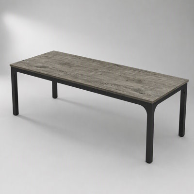 Sturdy Executive Computer Desk with Large Work Area, Industrial Style for Modern Office Spaces