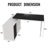 Luitgard 53'' W L-Shaped Writing Desk-847651652