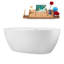 Baignoire autoportante et plateau 60 "avec drain interne 60" Streamline-101413152