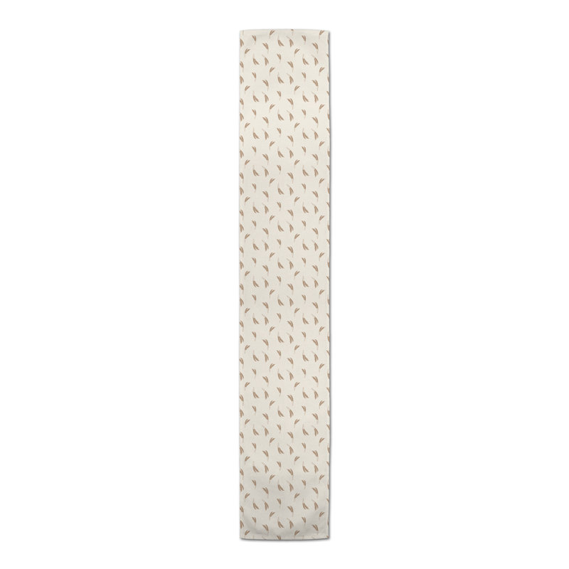 Rectangular Table Runner, 72" x 16", Cream/Brown