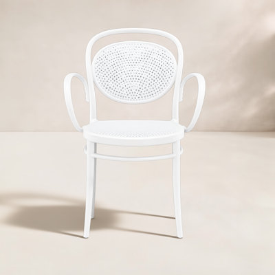 Farrah Stacking Patio Dining Armchair
