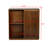 Mid Century Sideboard With 2 Sliding Doors, Solid Wood Decorative Features, For Living Room, Kitchen, Dining, Entryway, Hallway, Walnut Tone Cabinet Doors & Decoration, Spacious Storage Entry, Finish