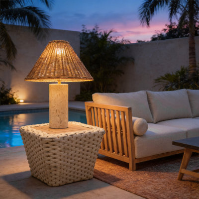 Lampe de table solaire Kintal Naturelle