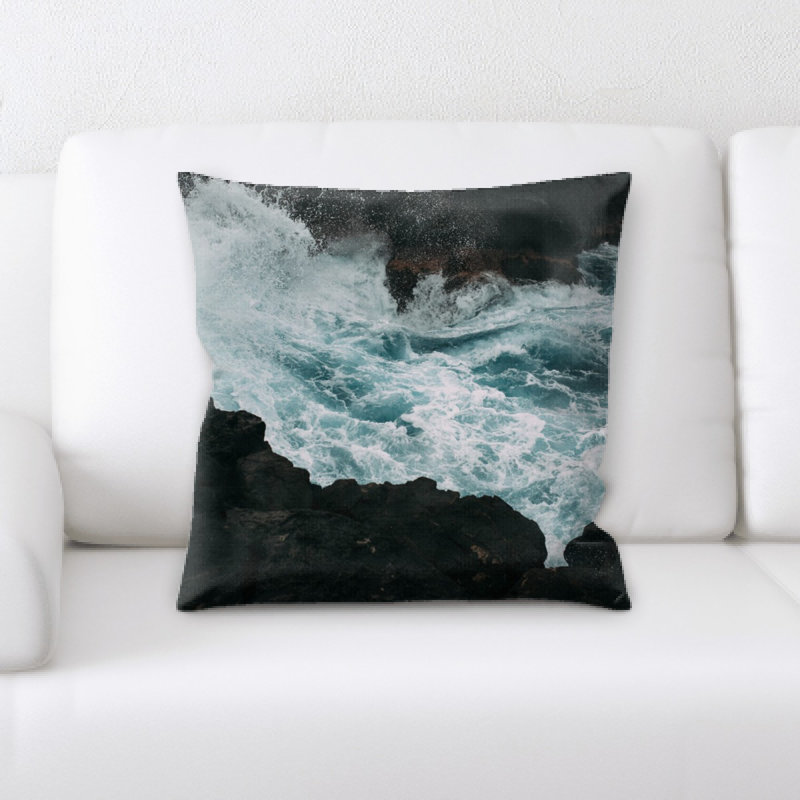 Microsuede Reversible Throw Pillow