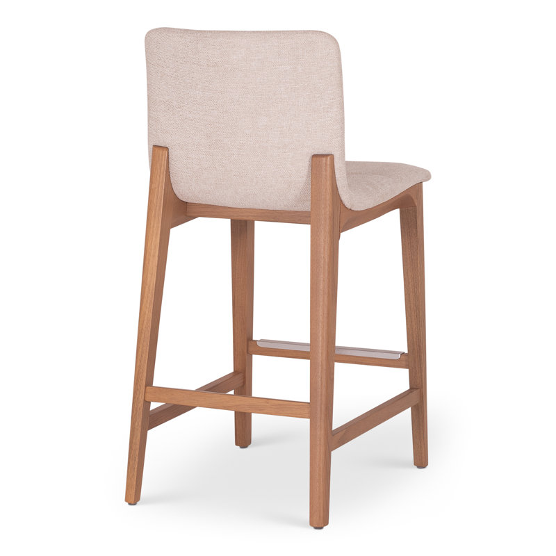 Modern Brazilian - Godan Stool, Harvest Natural Seat/Domasco Frame, Counter Stool (25.25” Seat Height)
