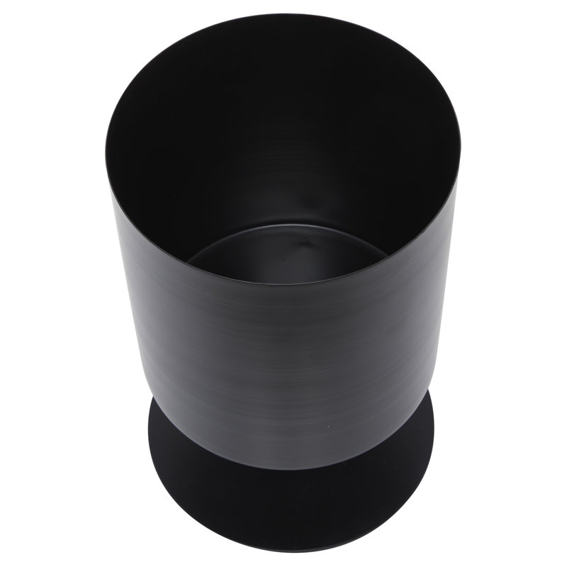 Black Metal Round Indoor Planter Set of 3