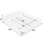 Structure de lit très grand rembourrée rose, plateforme avec chenille épaisse, tête de lit, chambre à coucher moderne, simple, sommeil, confort, détente, ambiance-1091389044