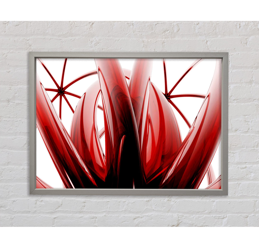 Gerahmter Kunstdruck Crimson Glass