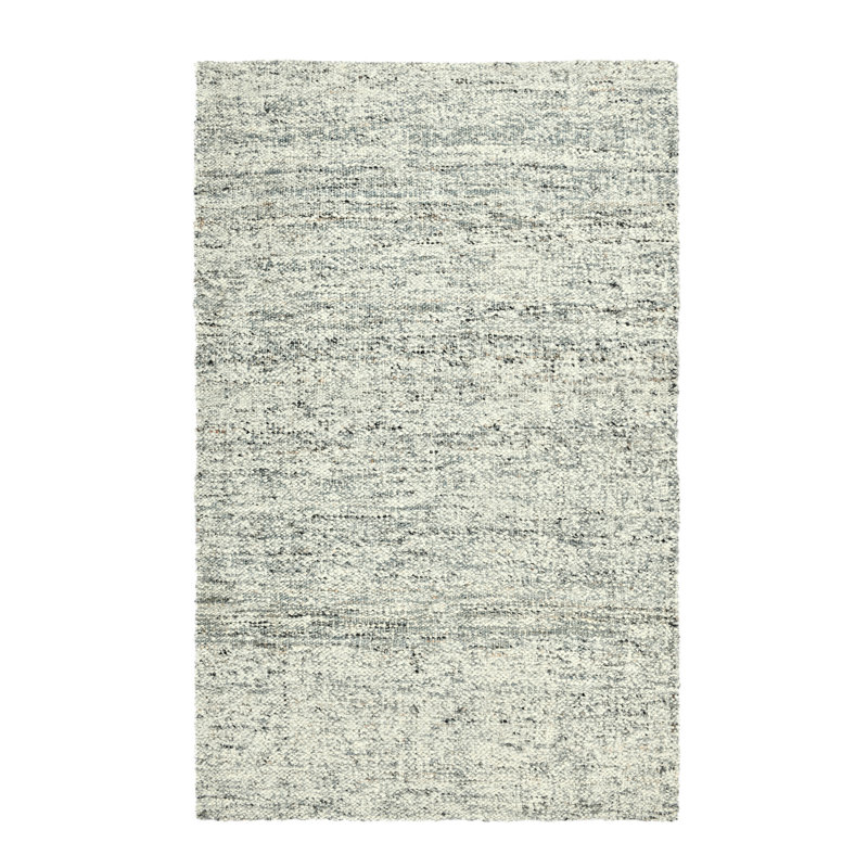  Handwoven Fog Gray Area Rug, Rectangle 8' x 10'