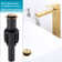 Pop Up Drain For Bathroom Sinks Without Overflow in Gold