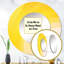 Savayah jaune Chroma Curve - miroir mural arc-en-ciel, miroir décoratif rond jaune, impression d'art en métal-681635567