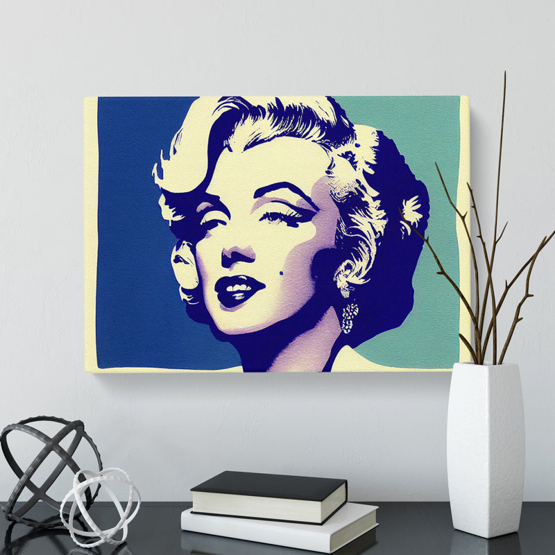 Pop Art Marilyn Monroe Vol.7 Abstract - Wrapped Canvas, 40cm H x 60cm W x 3cm D