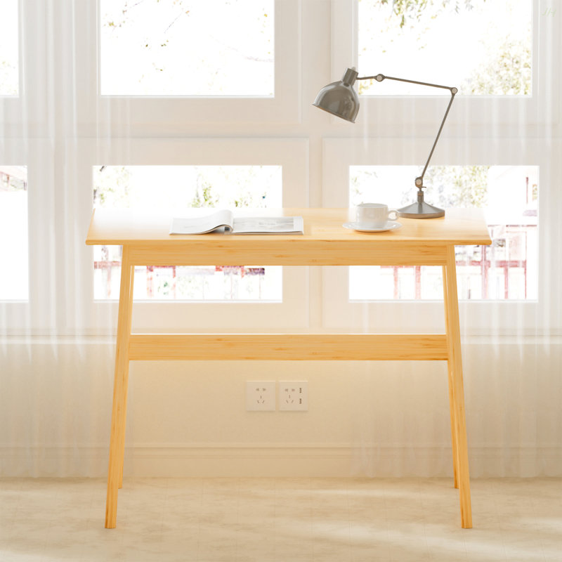 Nouveau bureau d'ordinateur, bureau d'écriture en bambou, bureau de travail simple et moderne pour bureau à domicile, bureau de bureau
