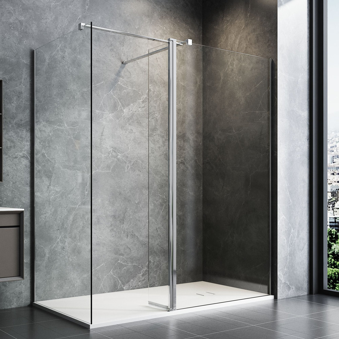 Labrecque 1900mm H Walk In Frameless Walk In Glass Screens with Clear Glass