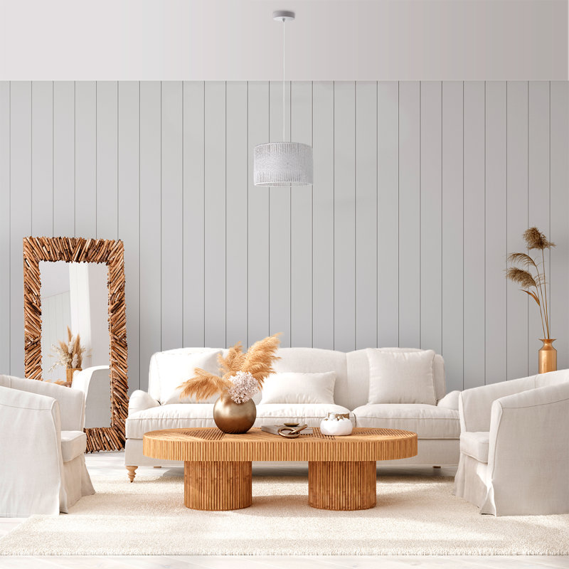 Ponshewaing 1 - Light Drum Pendant, White