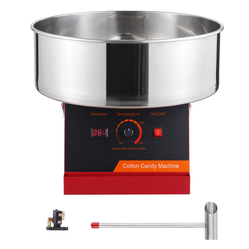VEVOR Cotton Candy Machine, Red/Black