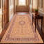 Tapis Manor traditionnel à médaillon délavé, style persan, orange, vert et crème, lavable à la machine, antidérapant, à poils courts, pour l'intérieur et l'extérieur, adapté aux animaux domestiques, idéal pour le salon, la chambre, la salle à manger, l'entrée, le couloir ou le bureau.-602614406