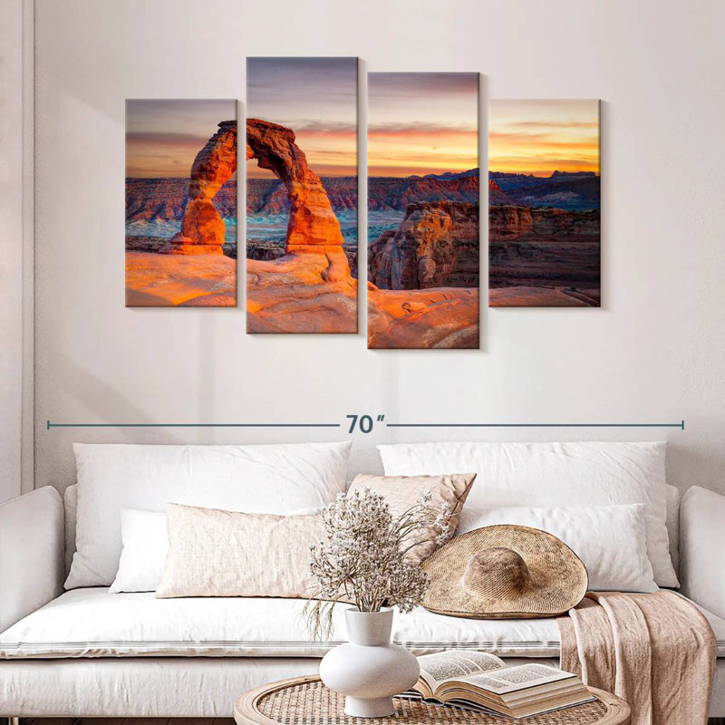 Alvord Delicate Arch In Utah, 32" H x 52" W