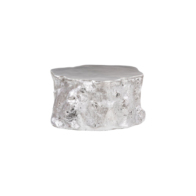 Cast Naturals Solid Coffee Table, Silver