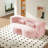 Evren Boneless Modern Minimalist Compression Convertible Floor Sofa Bed with Pillows-124301695-124301691