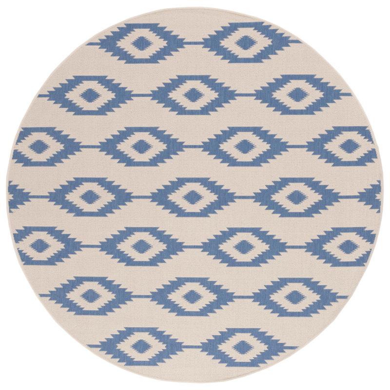 Tapis intérieur / extérieur Devito Southwestern, Rond 6 pi 7 po