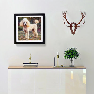 Poodle Post-Impressionism - Framed Print