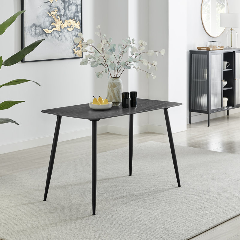 Barrea 4 - Person Dining Set, Black
