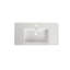 Lavabo en résine 36 po pour salle de bain, blanc brillant, 34,78 po de profondeur, 17,99 po de largeur, 4,7 po de hauteur, 46,27 lb, égratignure et saleté en résine, profondeur, largeur, hauteur,