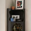 55.12"French-style black bedroom triangular storage cabinet