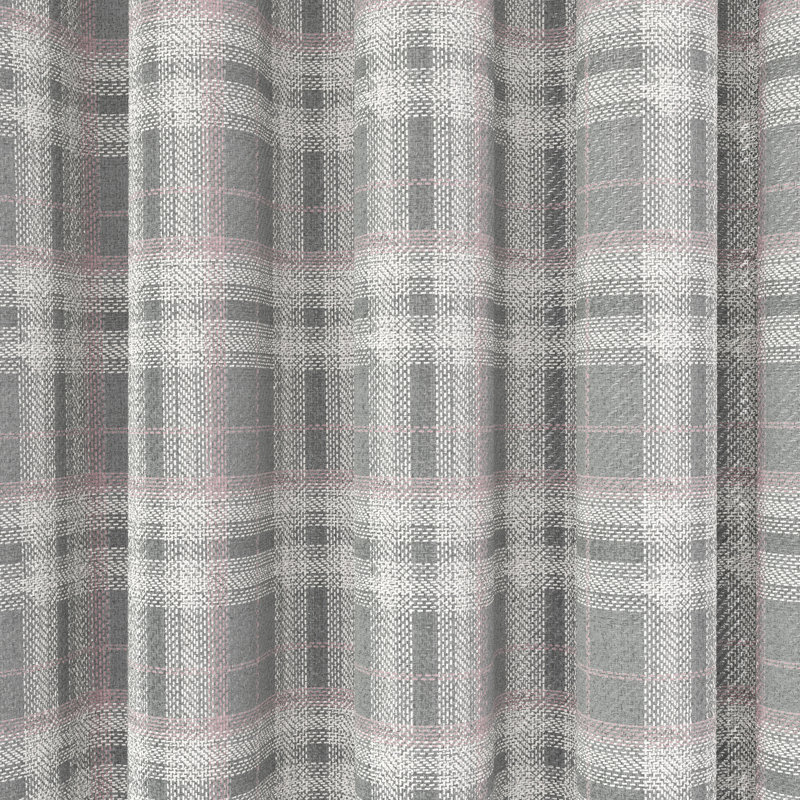 Harriet Lined Eyelet Room Darkening Curtains, Width 228 x Drop 183cm, Blush/Grey