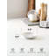 Repose-cuillère en céramique pour dessus de cuisinière avec support, ensemble de 4 ， blanc