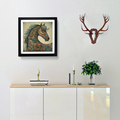 Horse Paisley No.4 - Framed Print