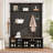 4-in-1 Hall Tree with 6 Hooks