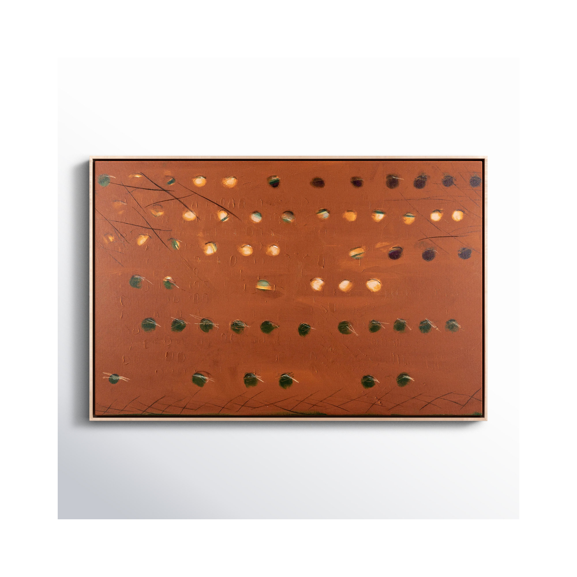 X Spot Rust by Jamie Beckwith, 24" H x 36" W x 2" D