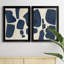 "Blue P pièces I", ensemble de 2 reproductions d'art encadrées-1230200185-1230200184