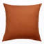 Coussin à rayures 20 po x 20 po en lin rouille et gris rayé