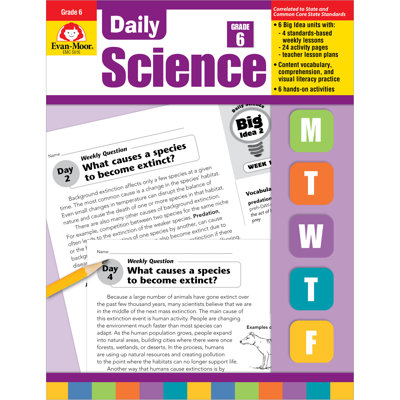 Quotidien Science Book, 6e année et plus